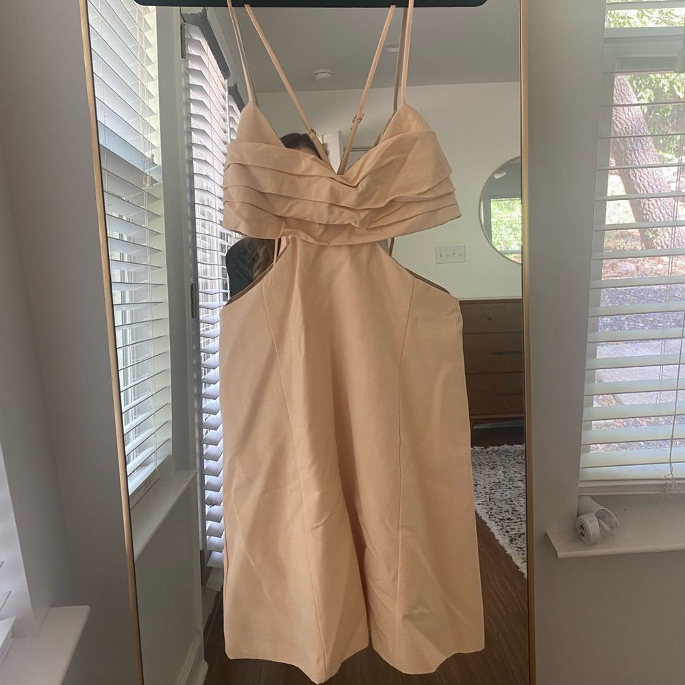 Zara mini dress with cut outs